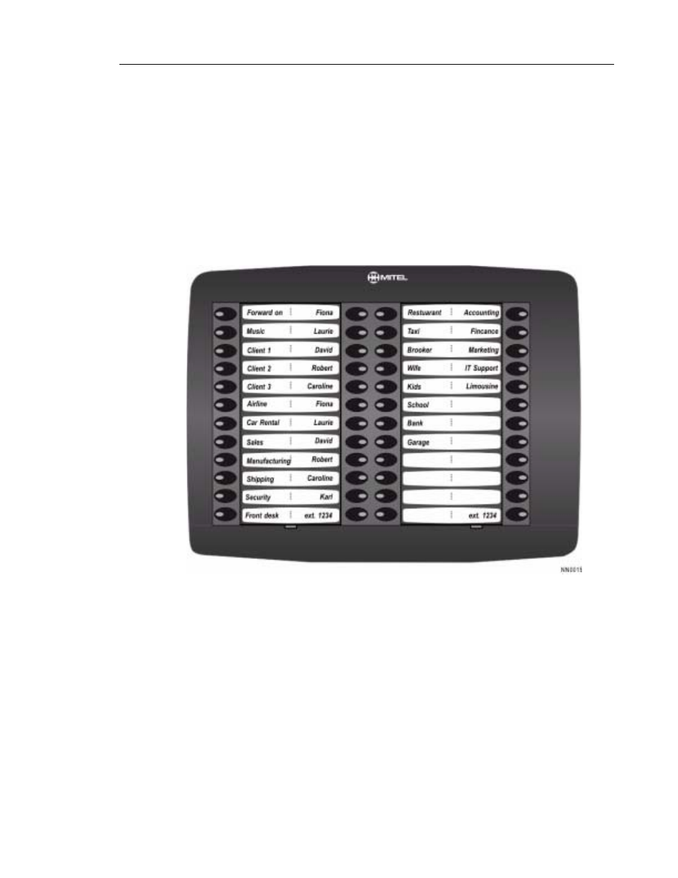 Mitel networks 5448 programmable key module | Mitel SX-2000 User Manual | Page 97 / 258