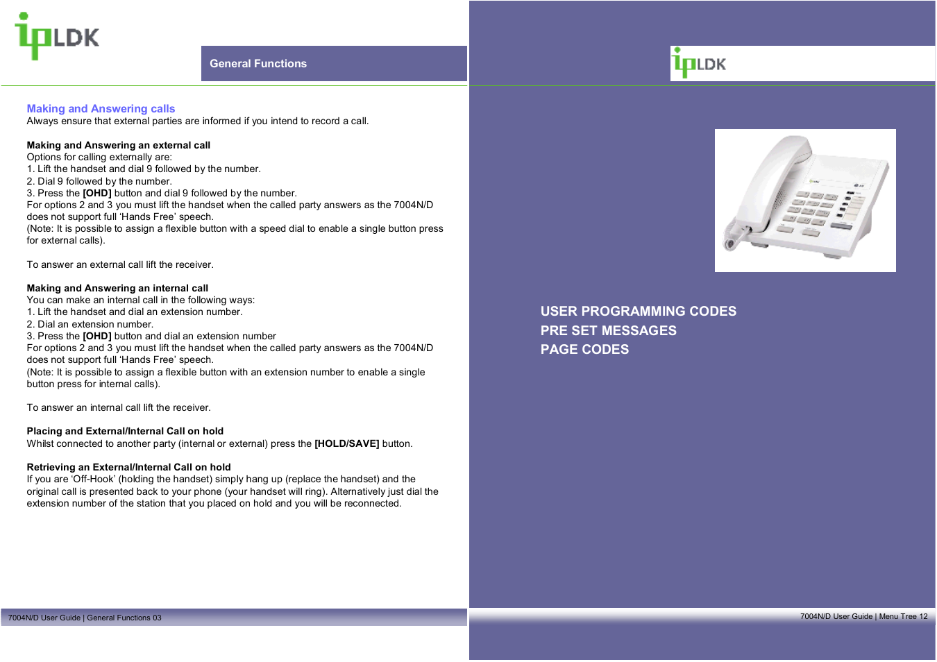 Mitel LDP7004N/D User Manual | Page 4 / 8