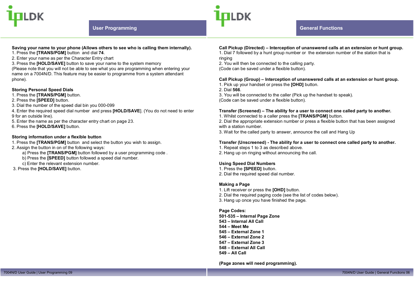 Mitel LDP7004N/D User Manual | Page 7 / 8