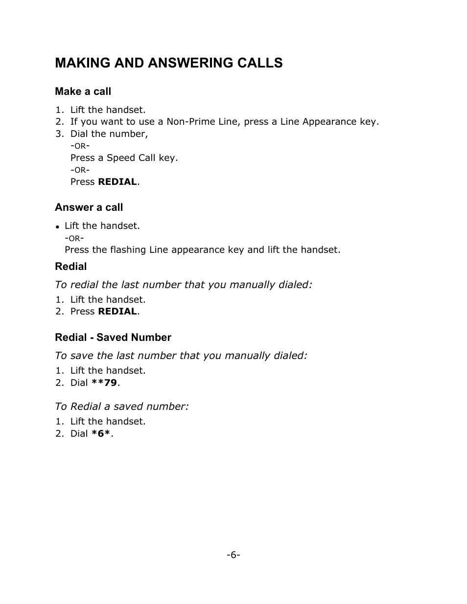 Making and answering calls | Mitel T7316 User Manual | Page 10 / 30