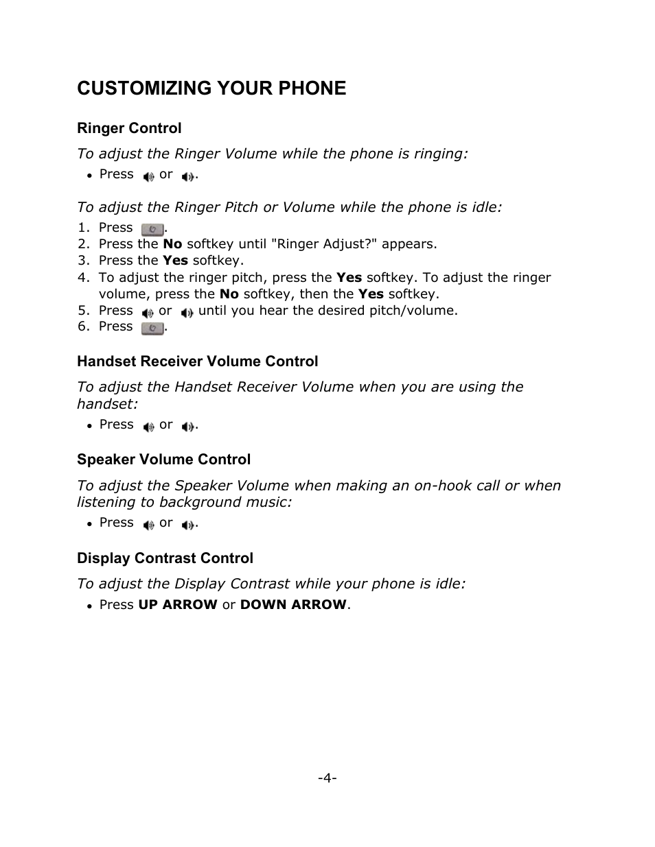 Customizing your phone | Mitel T7316 User Manual | Page 8 / 30