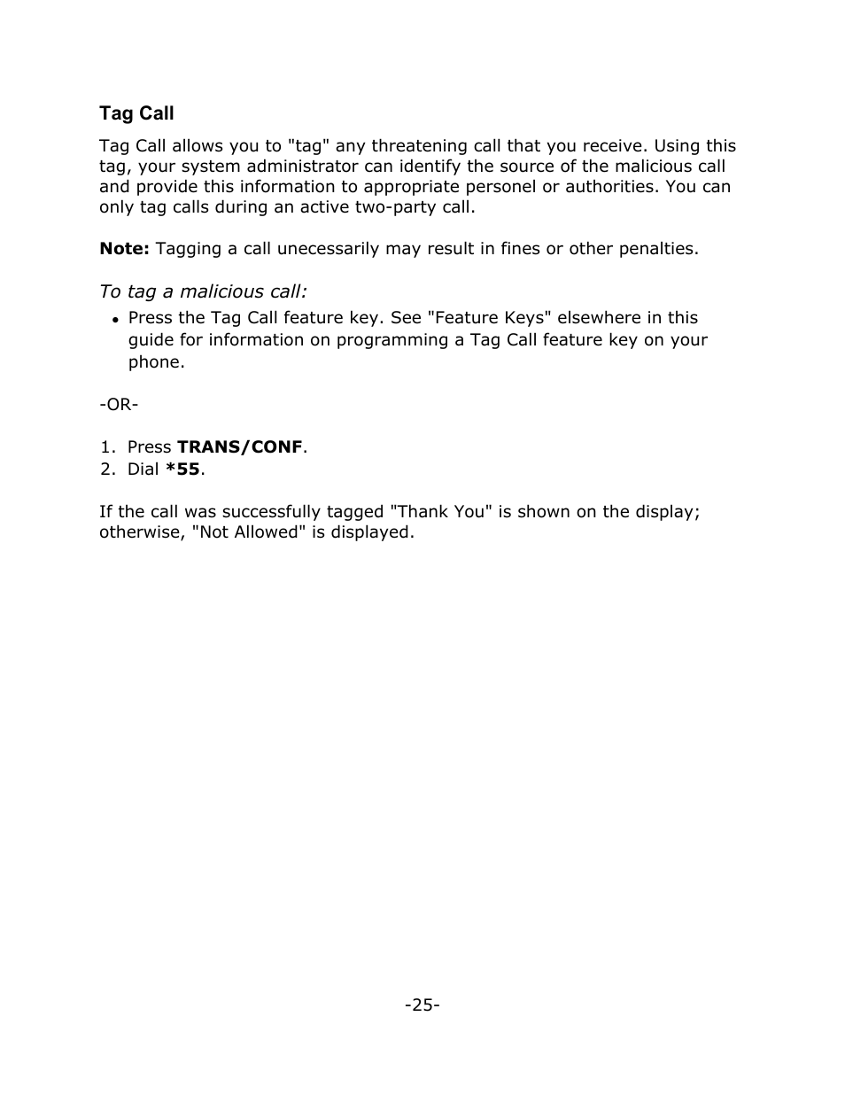 Mitel M7310N User Manual | Page 29 / 30