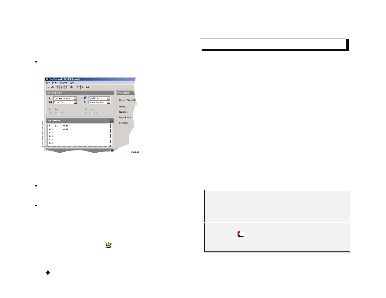 Holding and retrieving calls, Call handling basics | Mitel 5550 User Manual | Page 30 / 84