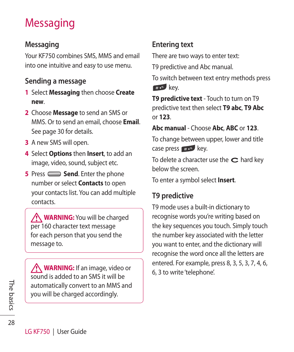Messaging | Mitel KF750 User Manual | Page 28 / 90