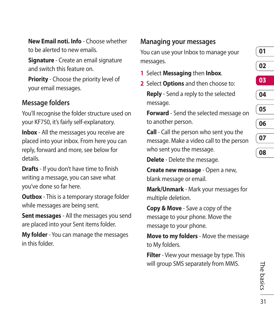 Mitel KF750 User Manual | Page 31 / 90