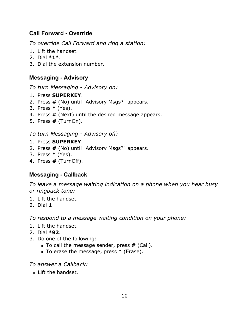 Mitel M7100 User Manual | Page 14 / 21