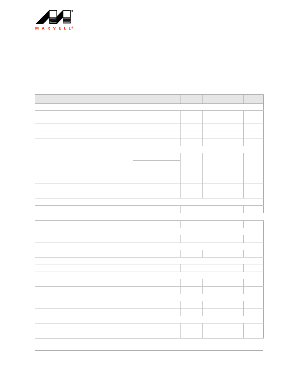 6 ac electrical specifications, 1 reference clock ac timing specifications, Ac electrical specifications | Table 45, Reference clock ac timing specifications, Table 45, reference clock ac | Marvel Group Integrated Controller 88F6281 User Manual | Page 86 / 140