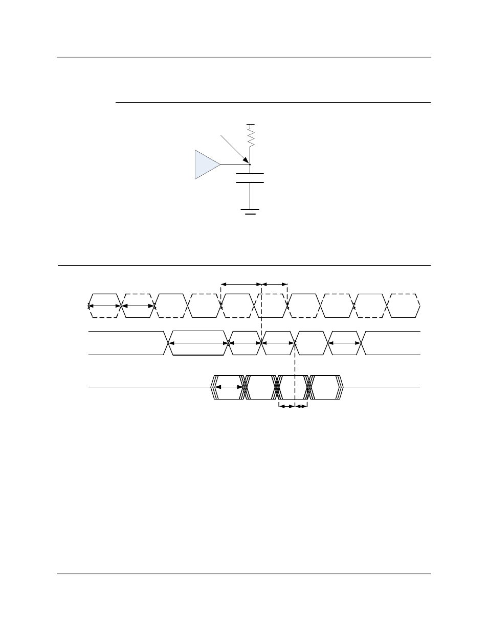 3 sdram ddr2 interface test circuit, 4 sdram ddr2 interface ac timing diagrams, Figure 5 | Sdram ddr2 interface test circuit, Figure 6, Sdram ddr2 interface write ac timing diagram | Marvel Group Integrated Controller 88F6281 User Manual | Page 91 / 140