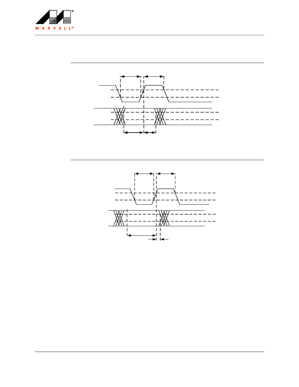 3 gmii ac timing diagrams, Figure 12, Gmii output ac timing diagram | Figure 13, Gmii input ac timing diagram | Marvel Group Integrated Controller 88F6281 User Manual | Page 96 / 140