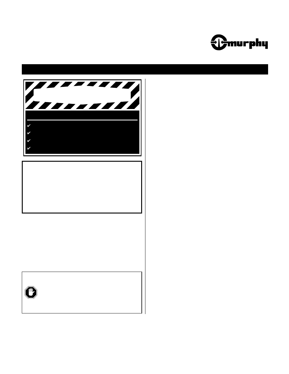 Murphy OS-77R-I User Manual | 2 pages