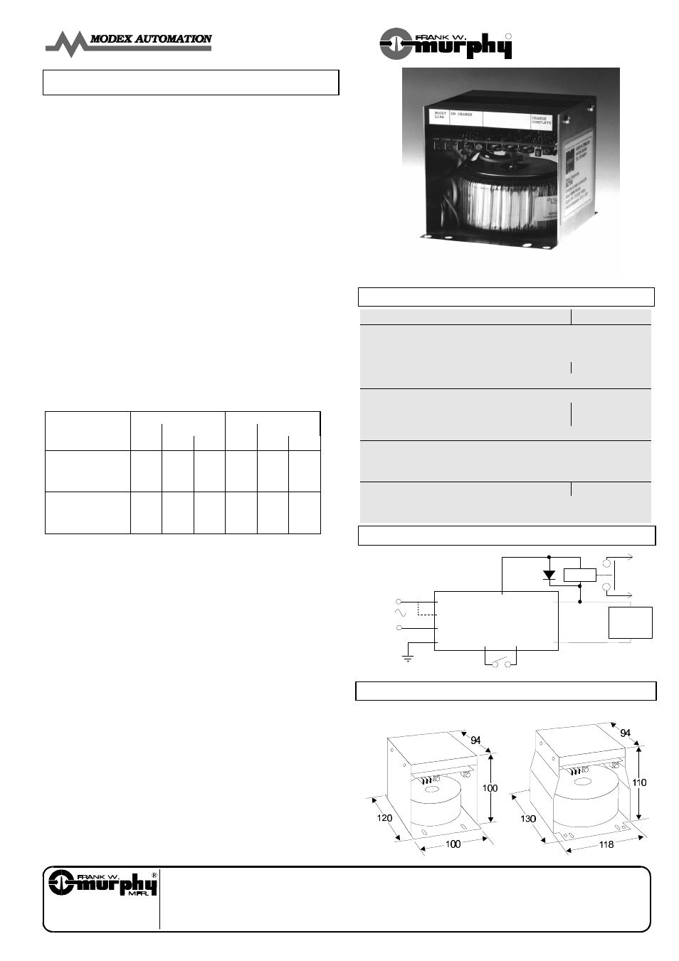 Murphy Modex BC700 Series User Manual | 1 page