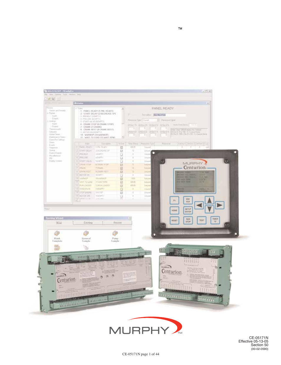 Murphy Centurion Configurable Controller CE-05171N User Manual | 44 pages