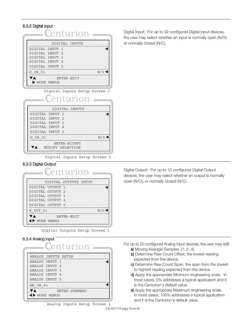 Murphy Centurion Configurable Controller CE-05171N User Manual | Page 24 / 44