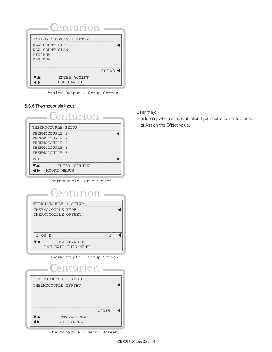 Murphy Centurion Configurable Controller CE-05171N User Manual | Page 26 / 44