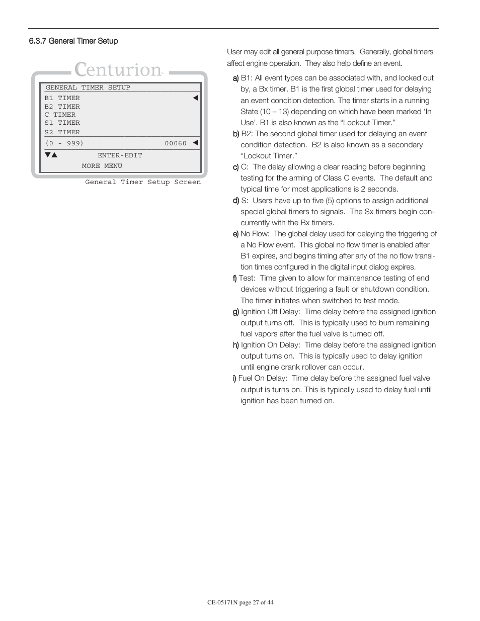 Murphy Centurion Configurable Controller CE-05171N User Manual | Page 27 / 44