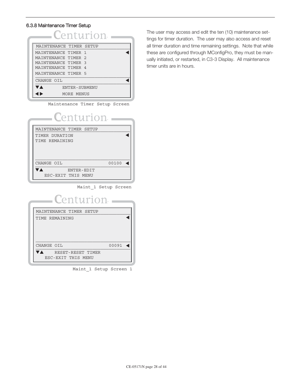 Murphy Centurion Configurable Controller CE-05171N User Manual | Page 28 / 44