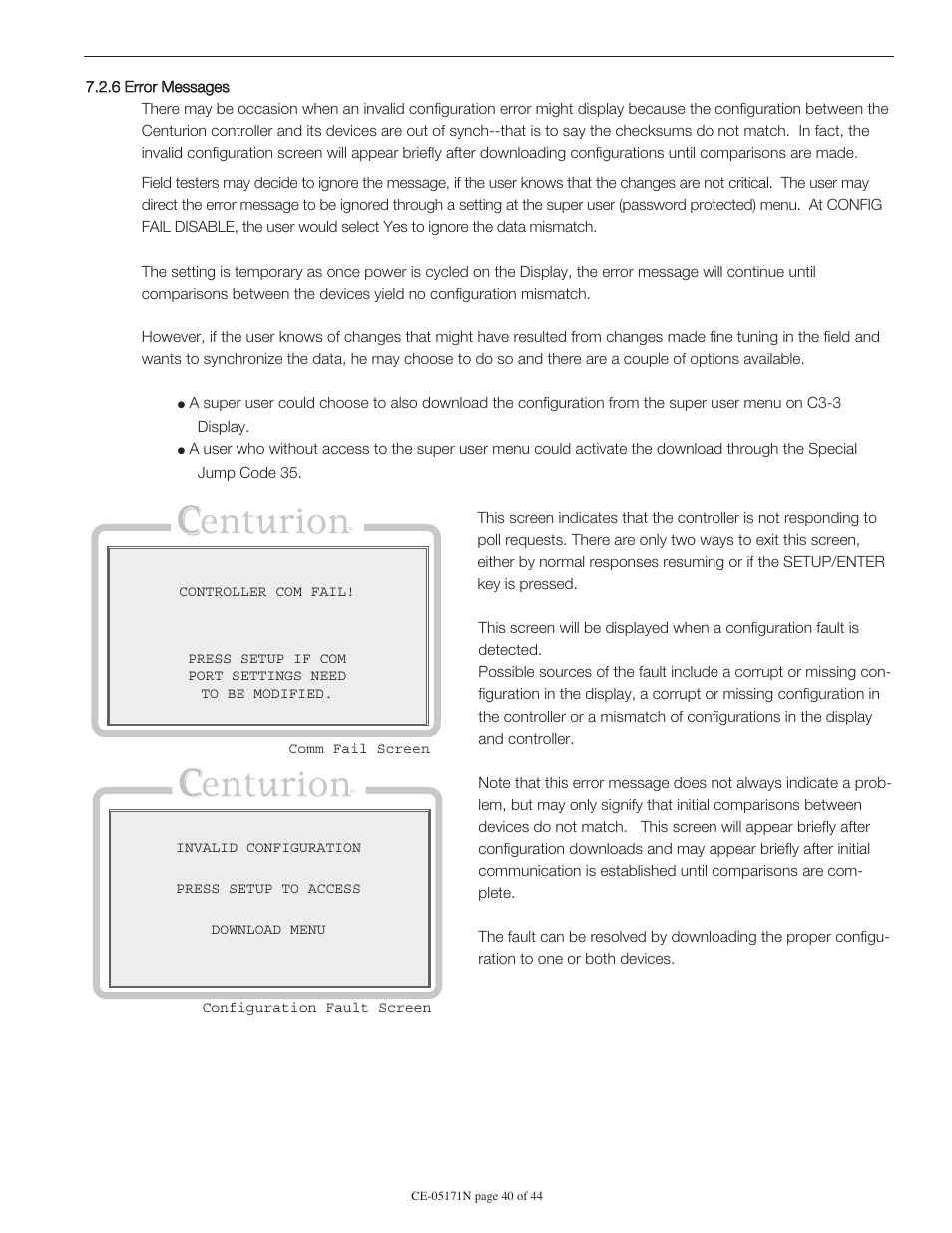 Murphy Centurion Configurable Controller CE-05171N User Manual | Page 40 / 44