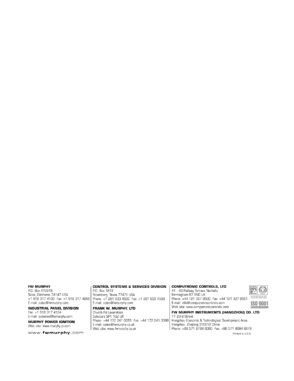 Murphy CANdrive Module CDV300R User Manual | Page 14 / 14
