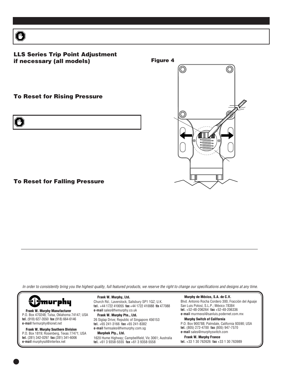 Murphy LLSR User Manual | Page 4 / 4