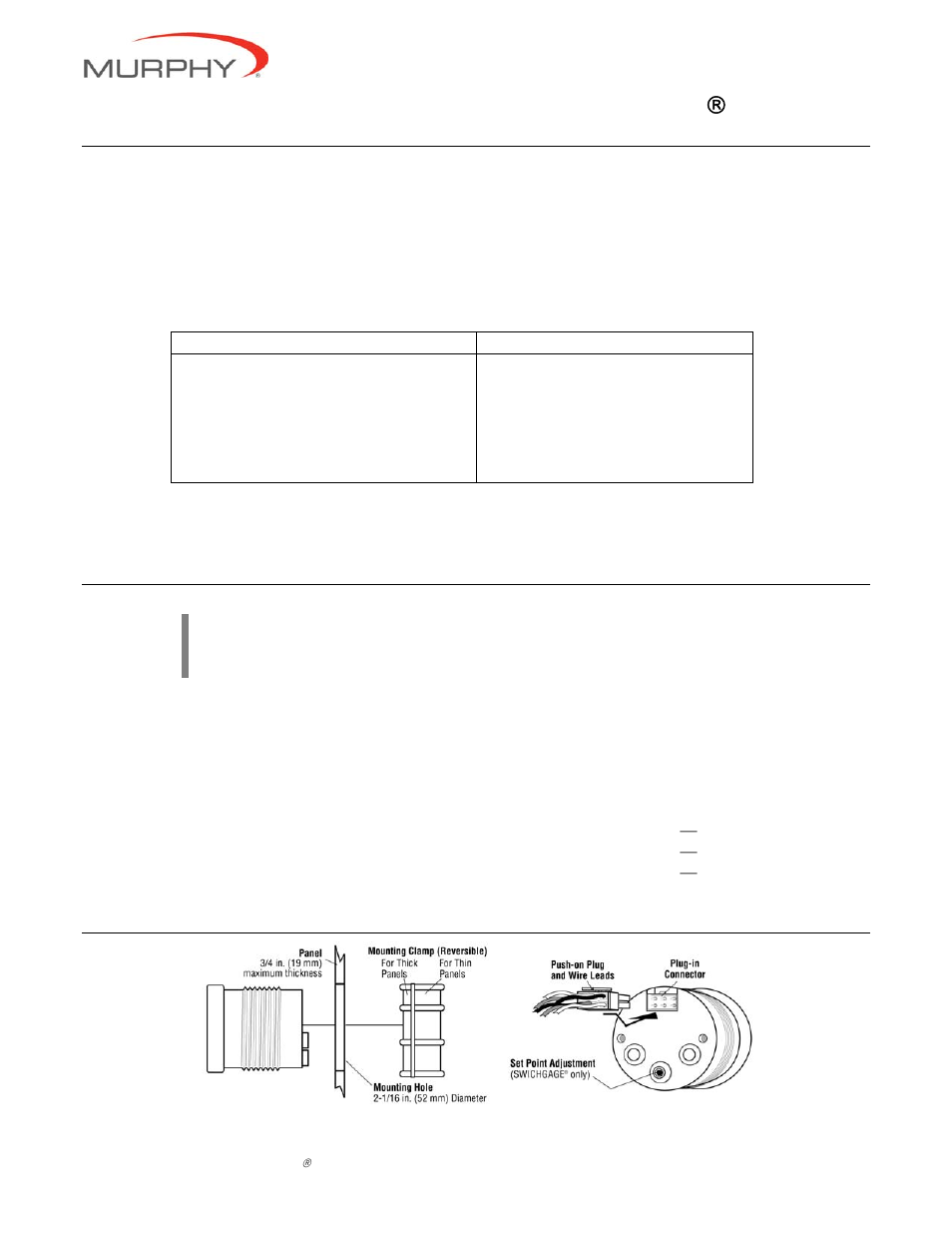 Murphy Swichgage EG21 User Manual | 4 pages