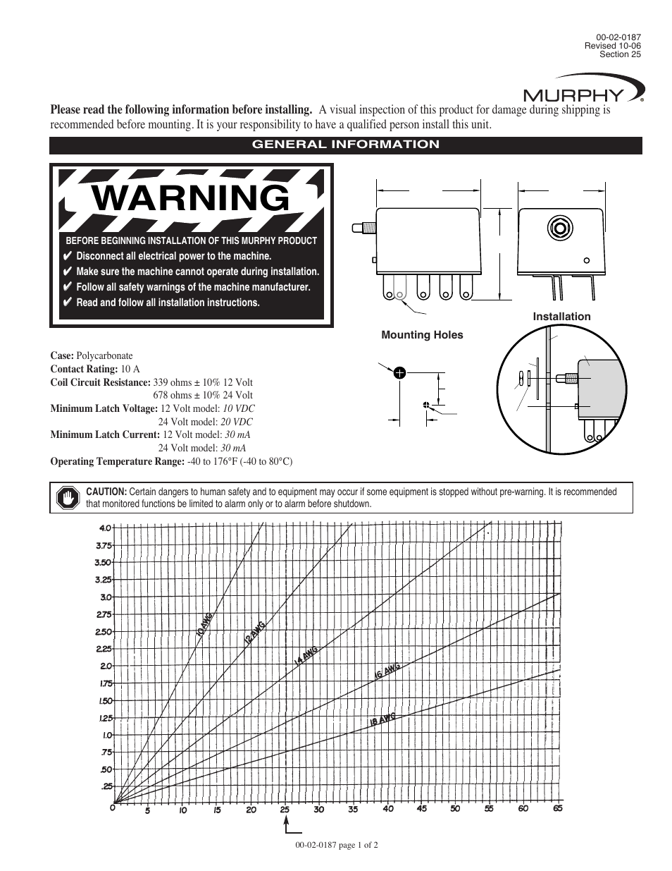 Murphy TATTLETALE 518E User Manual | 2 pages