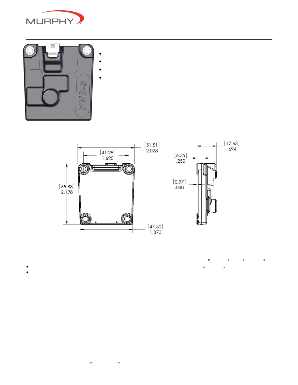 Murphy PVS-5 User Manual | 2 pages