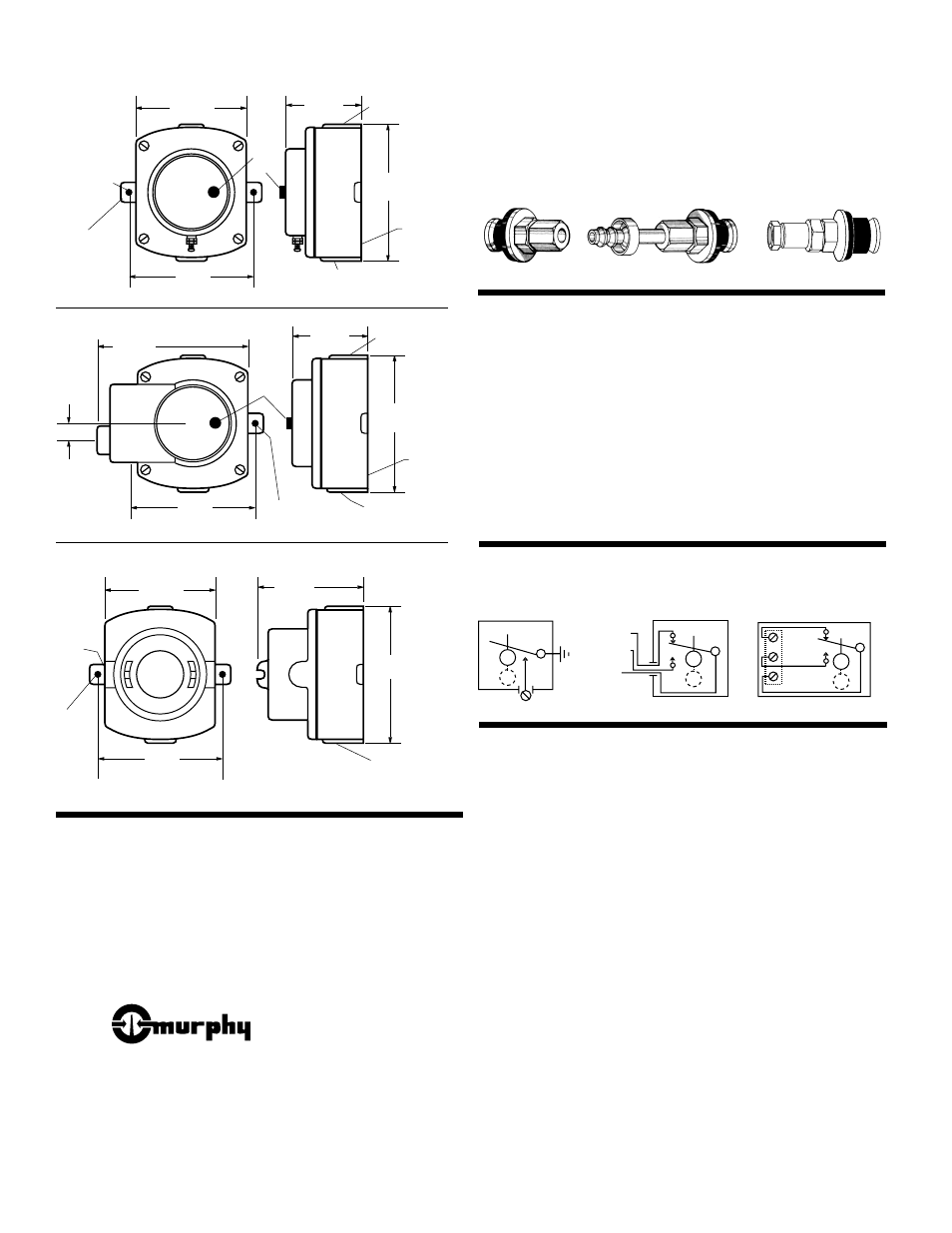 Radiator fittings, Dimensions warranty, L150 | Accessories | Murphy L150 User Manual | Page 2 / 2