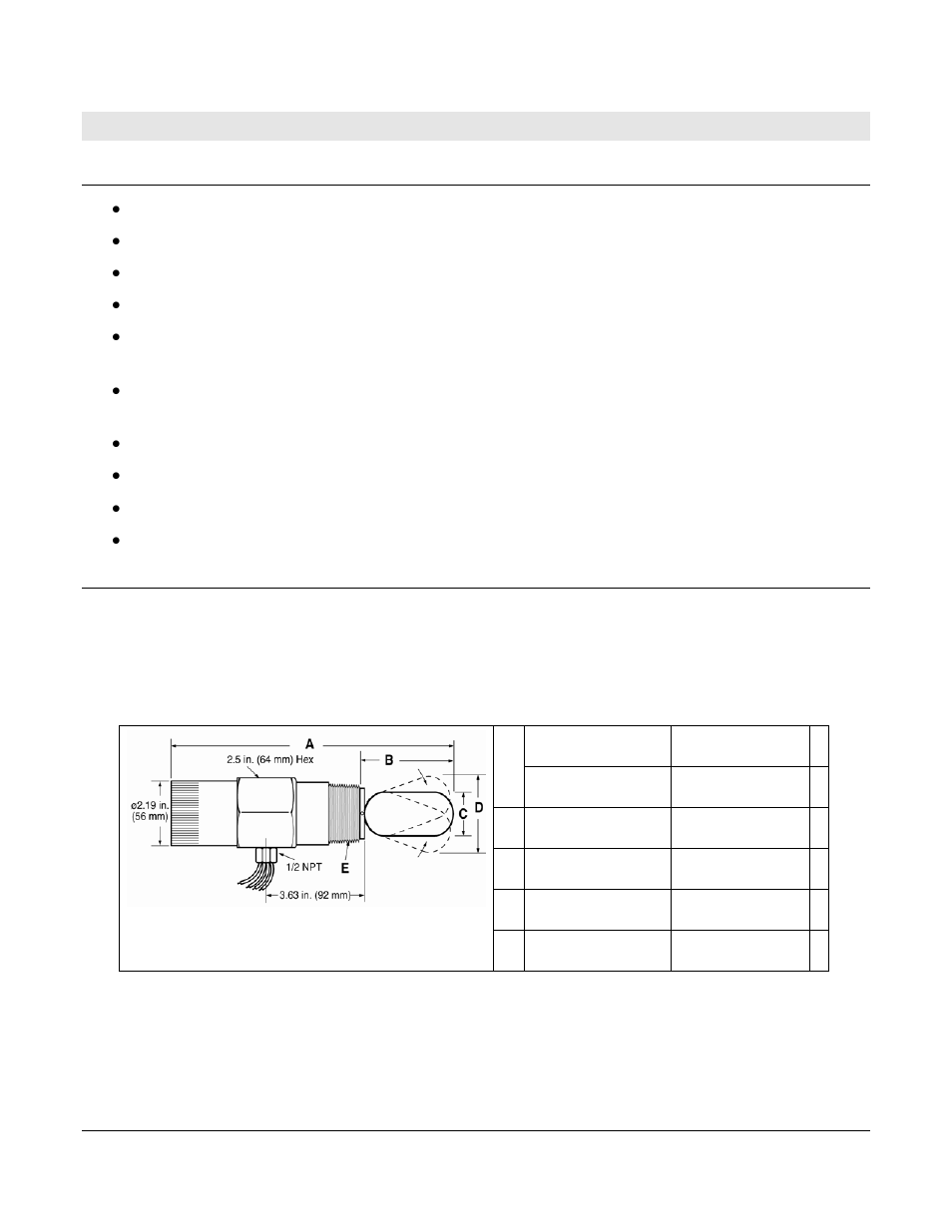 Product information, Features, Ls200 | Murphy LS200N User Manual | Page 5 / 20