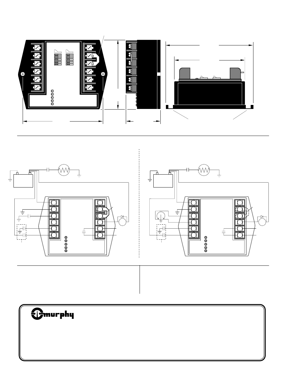 How to order, Dimensions, Warranty | Typical wiring diagrams | Murphy Glow Plug Control Module GPM92 User Manual | Page 2 / 2