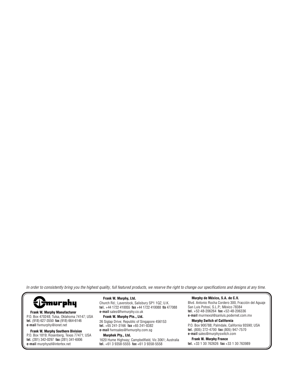 Murphy Automatic Engine Controller A88-F User Manual | Page 2 / 14