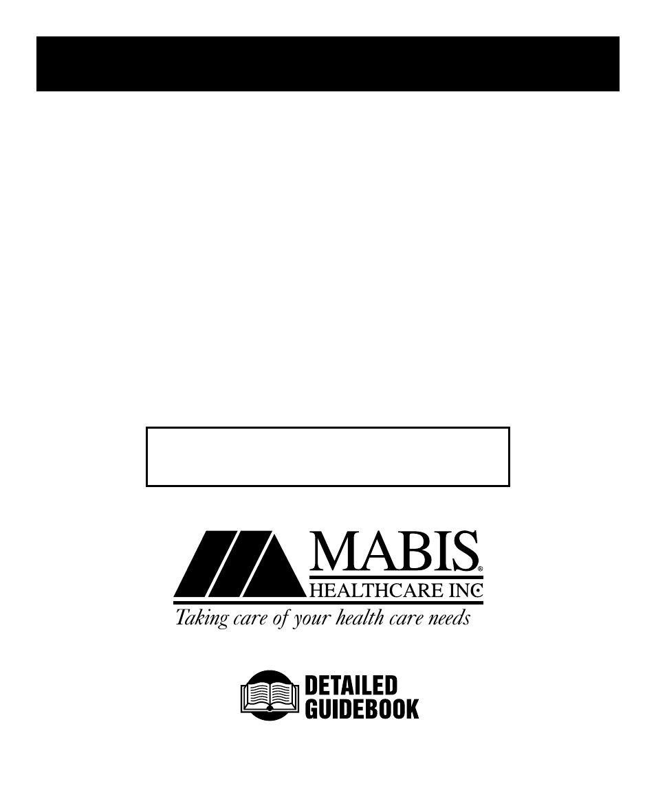 MABIS/Duro-Med Semi-Automatic Blood Pressure Monitor User Manual | 14 pages