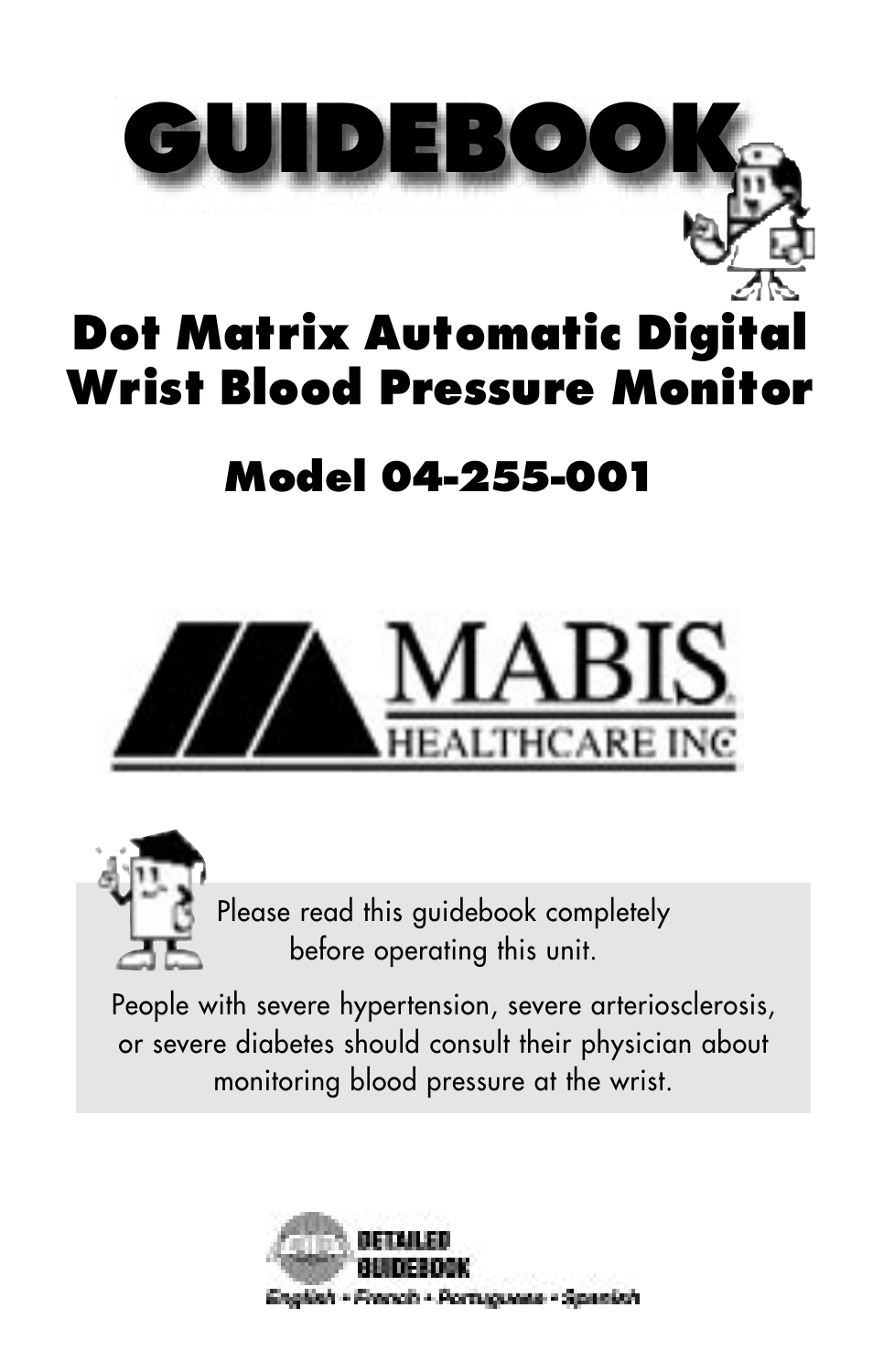 MABIS/Duro-Med 04-255-001 User Manual | 28 pages