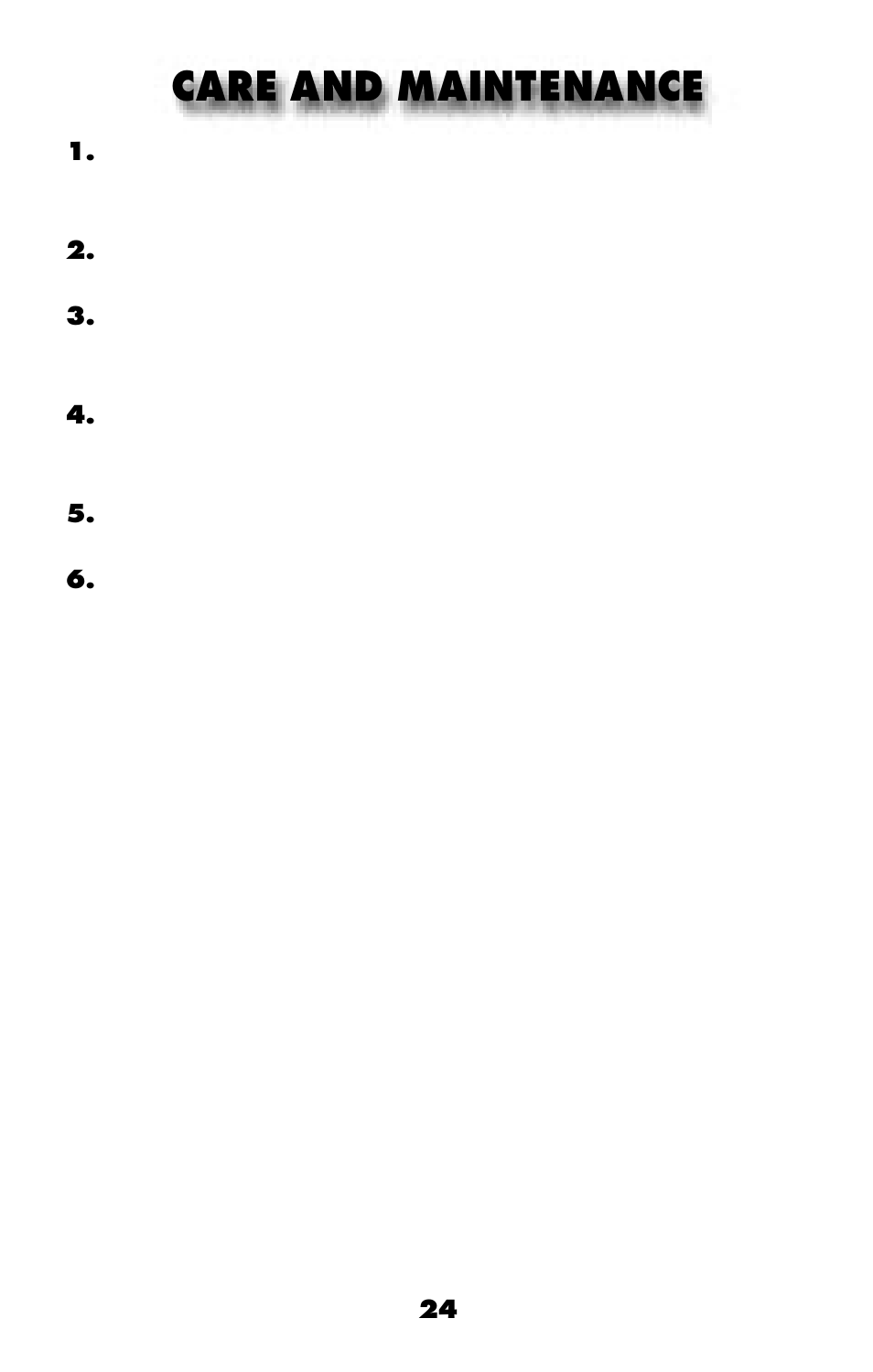 Care and maintenance | MABIS/Duro-Med 04-255-001 User Manual | Page 26 / 28