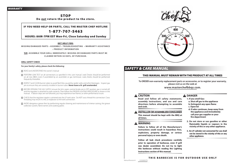 Master Chef T360 User Manual | 11 pages