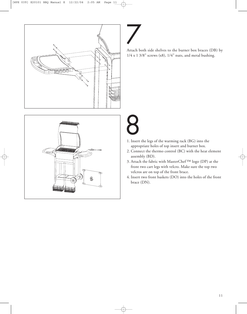 Master Chef 85-1027-0 User Manual | Page 14 / 16