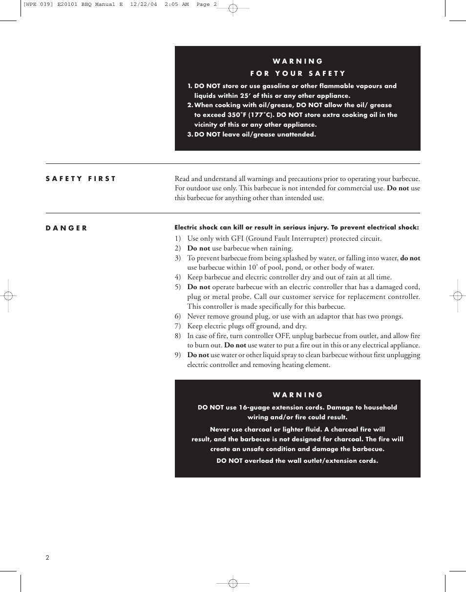 Master Chef 85-1027-0 User Manual | Page 5 / 16