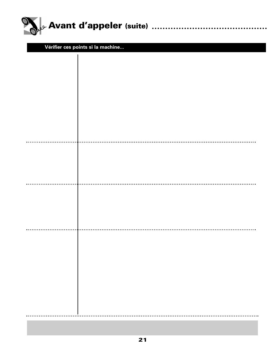 Avant d’appeler, Suite) | Maytag W10117754A User Manual | Page 22 / 36
