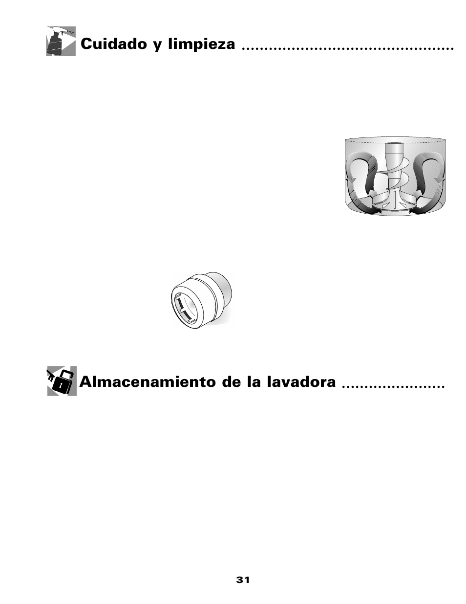 Cuidado y limpieza almacenamiento de la lavadora | Maytag W10117754A User Manual | Page 32 / 36