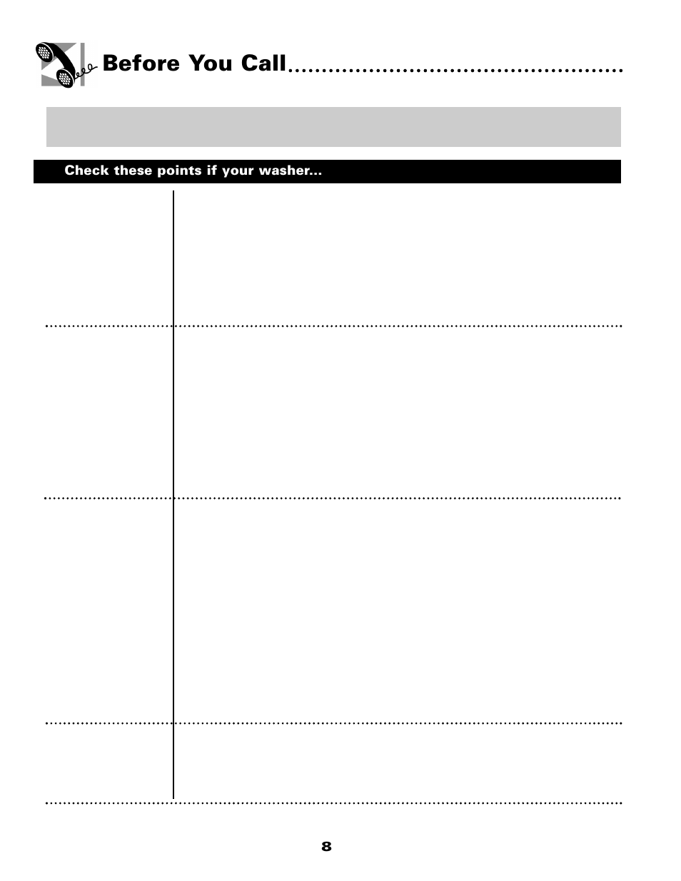 Before you call | Maytag W10117754A User Manual | Page 9 / 36