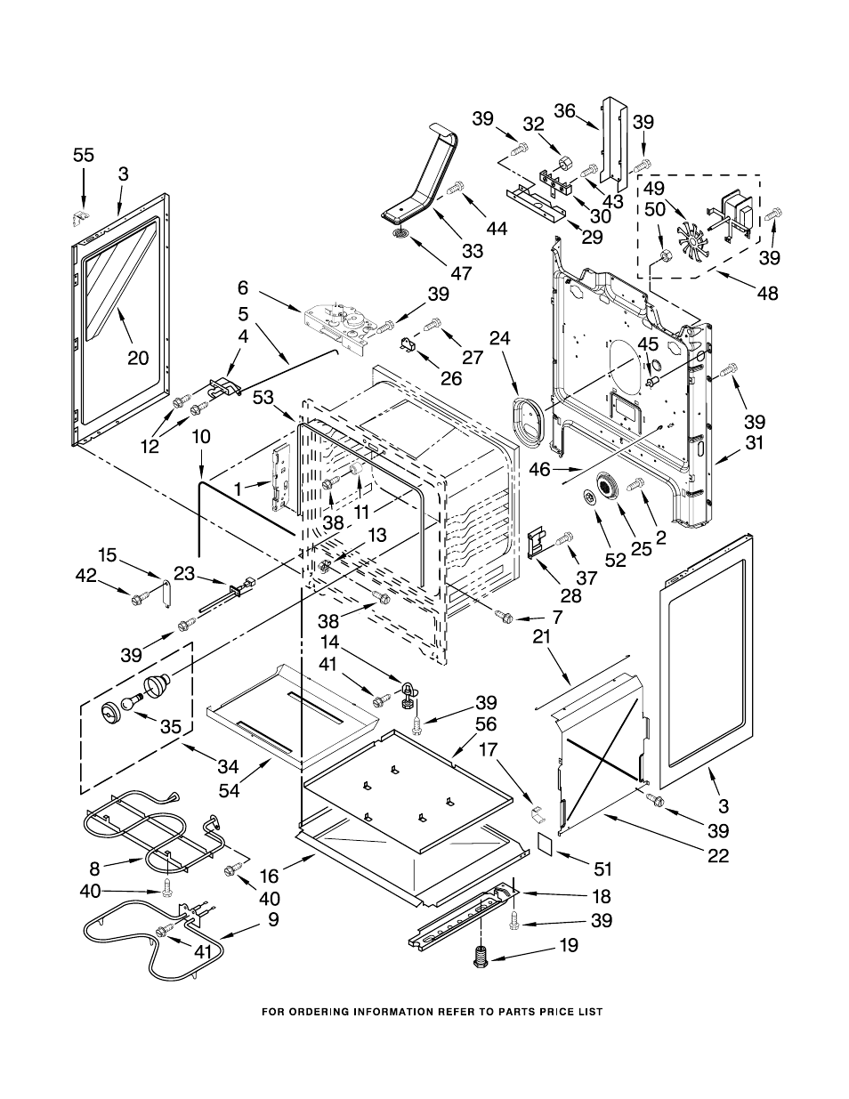 Chassis, Chassis parts | Maytag MER7765WS0 User Manual | Page 3 / 7