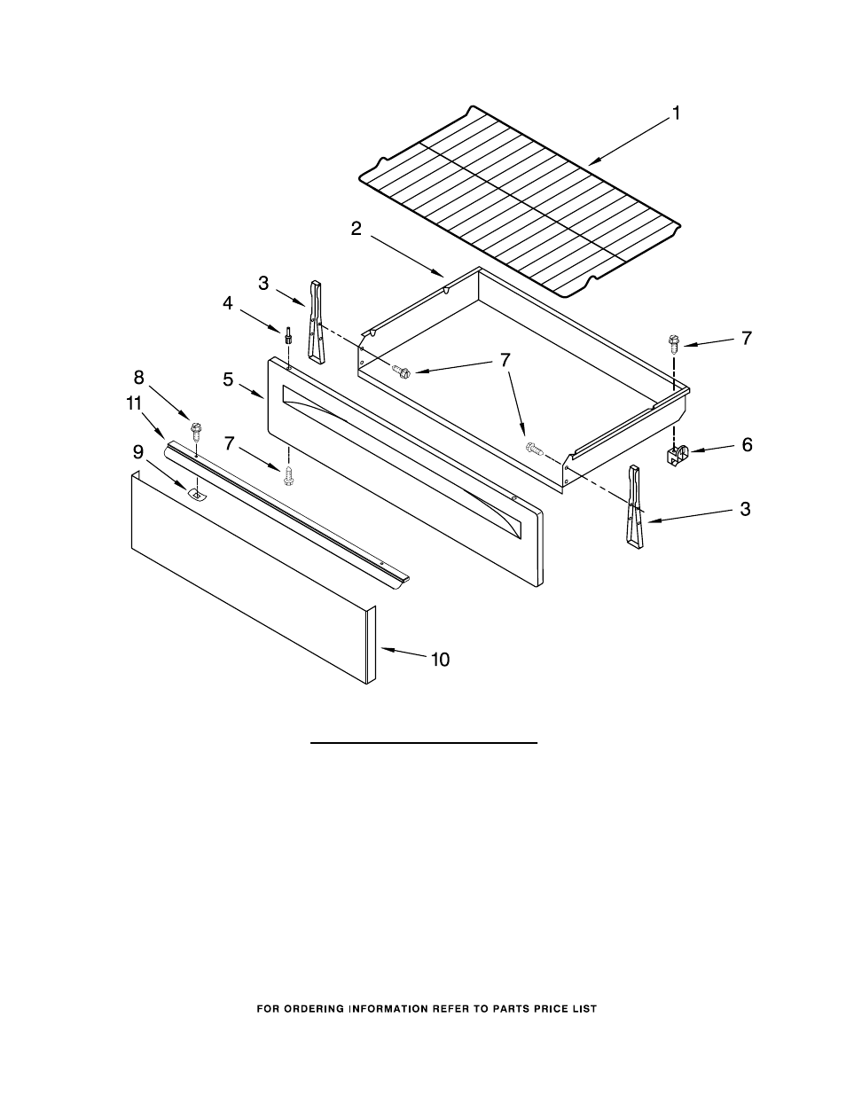 Drawer & broiler, Drawer & broiler parts | Maytag MER7765WS0 User Manual | Page 5 / 7