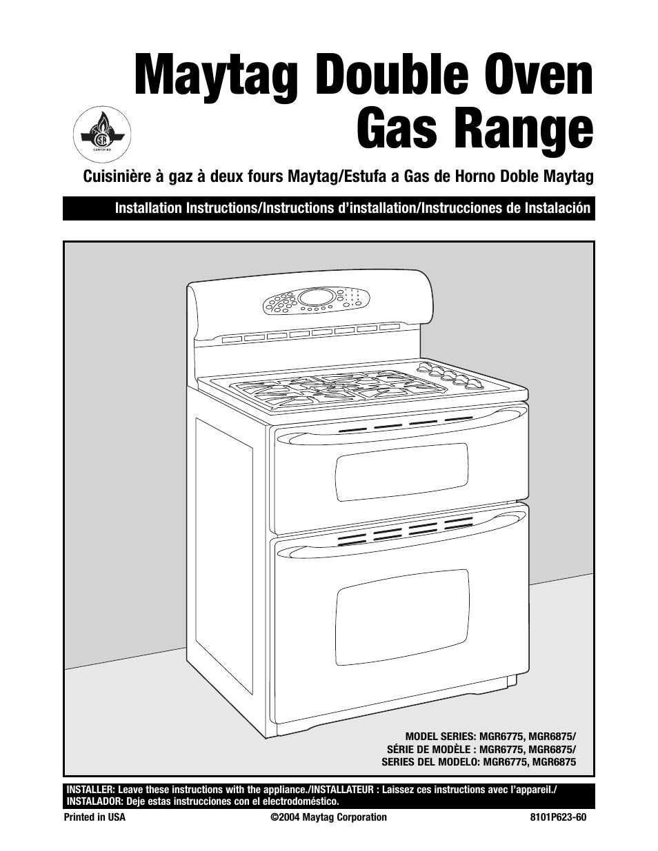 Maytag MGR6775 User Manual | 14 pages