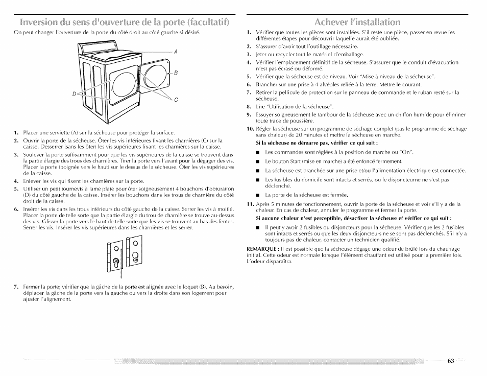 Maytag MED5591TQ1 User Manual | Page 63 / 72