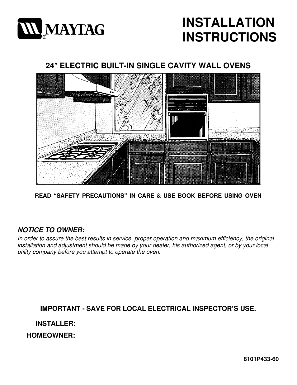 Maytag CWE4800ACE User Manual | 9 pages
