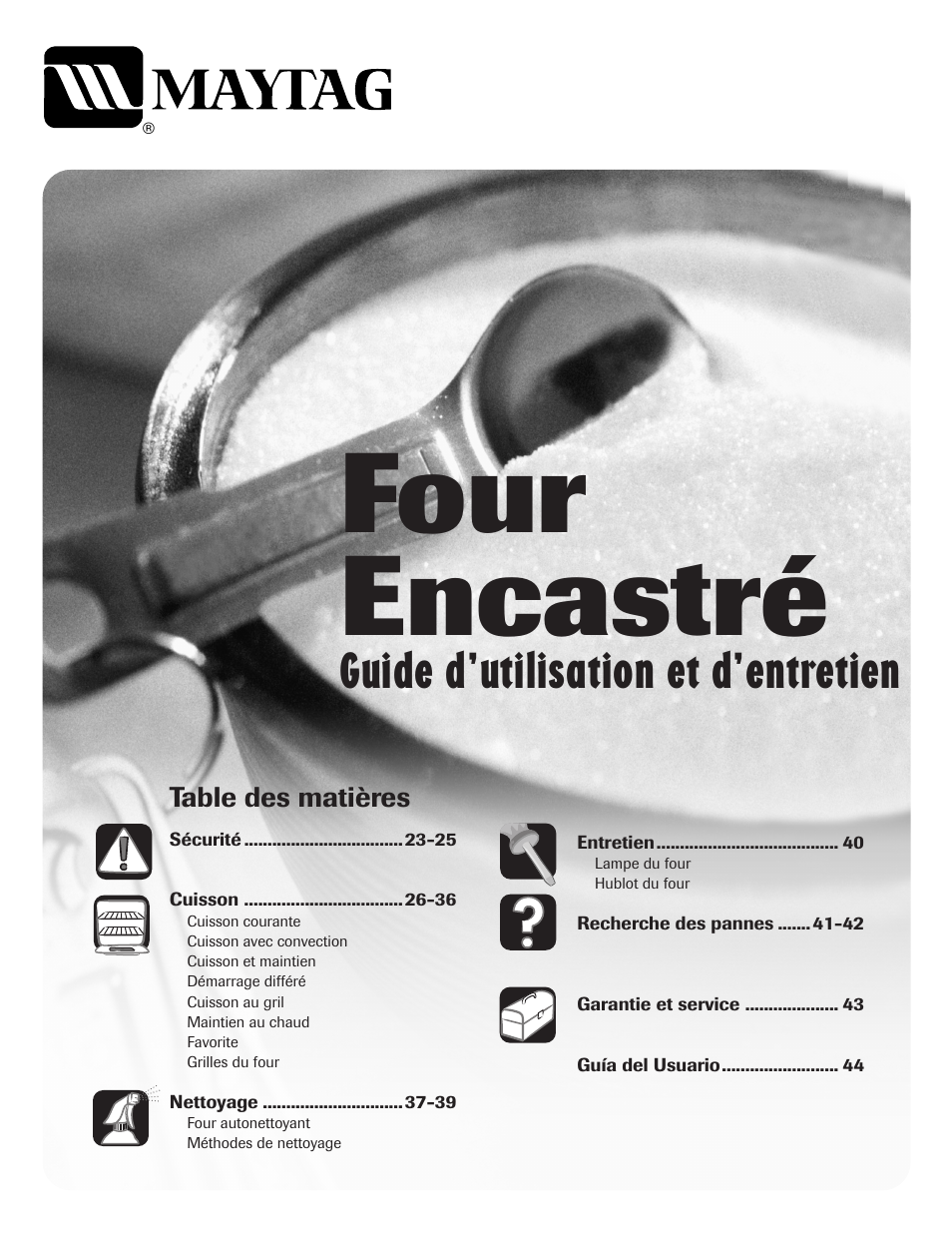 Four encastré, Guide d’utilisation et d’entretien | Maytag MEW6630DDW User Manual | Page 23 / 68