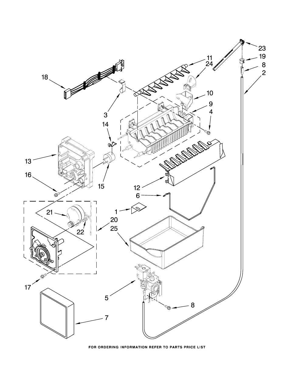 Icemaker, Icemaker parts | Maytag MBF2256KEB2 User Manual | Page 13 / 15
