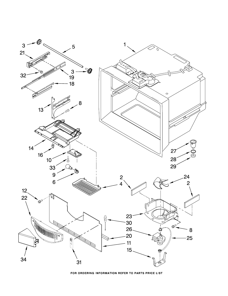 Freezer liner, Freezer liner parts | Maytag MBF2256KEB2 User Manual | Page 3 / 15