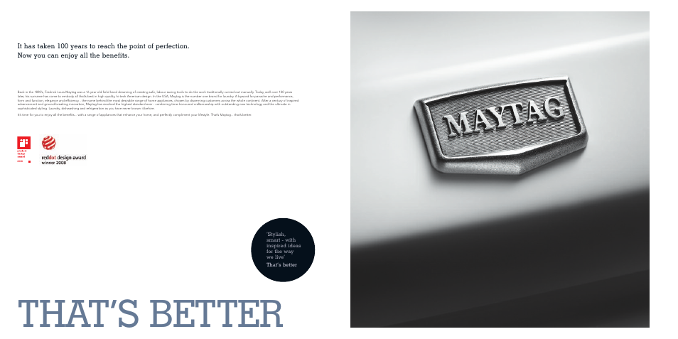 That’s better | Maytag MDW 17FTI User Manual | Page 2 / 29
