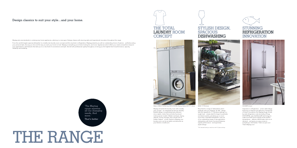 The range | Maytag MDW 17FTI User Manual | Page 3 / 29