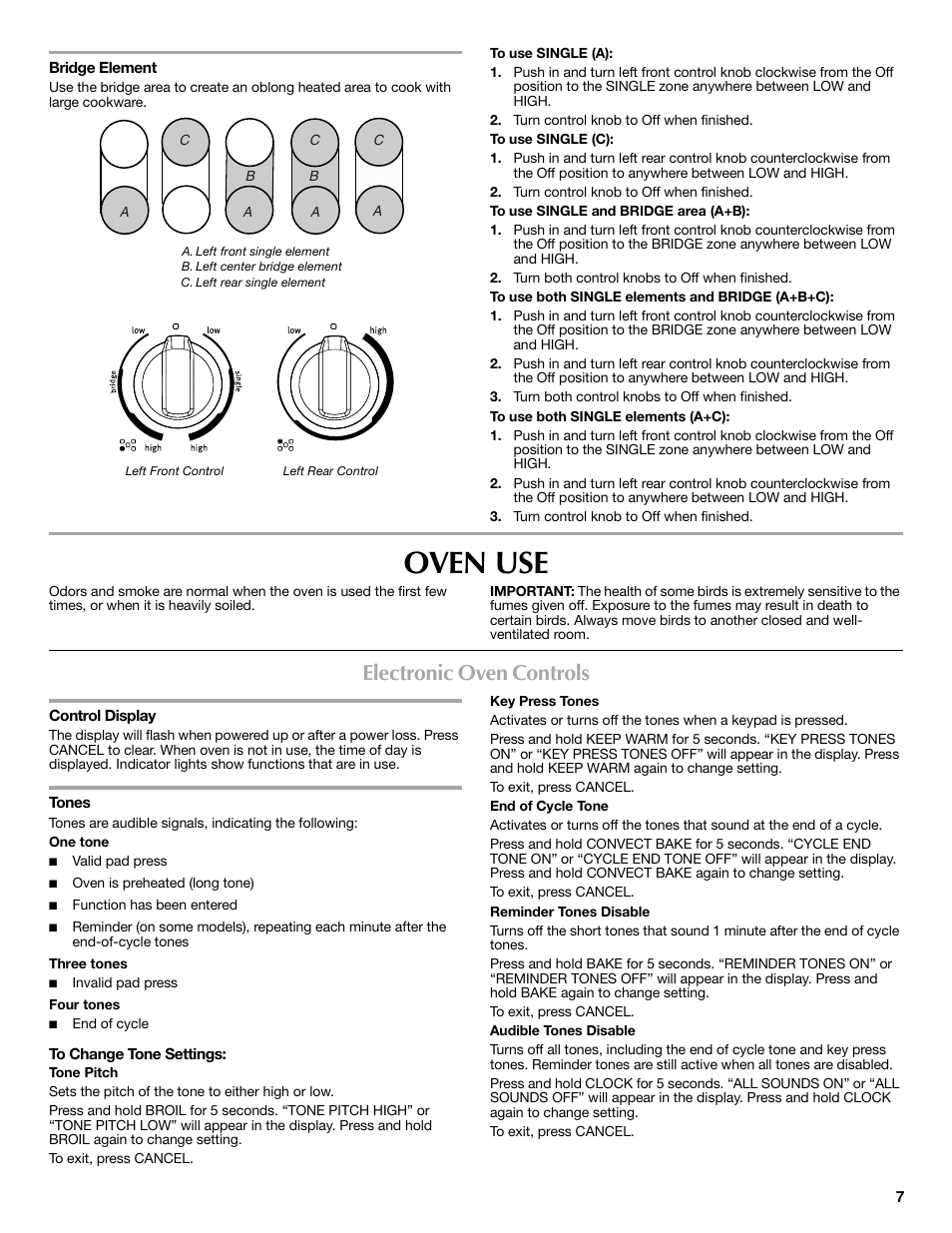 Oven use, Electronic oven controls | Maytag W10249694A User Manual | Page 7 / 16